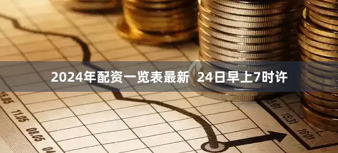 2024年配资一览表最新  24日早上7时许